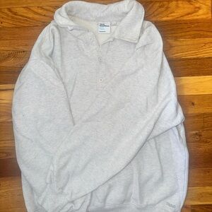Tna sweat fleece aritzia collared crewneck